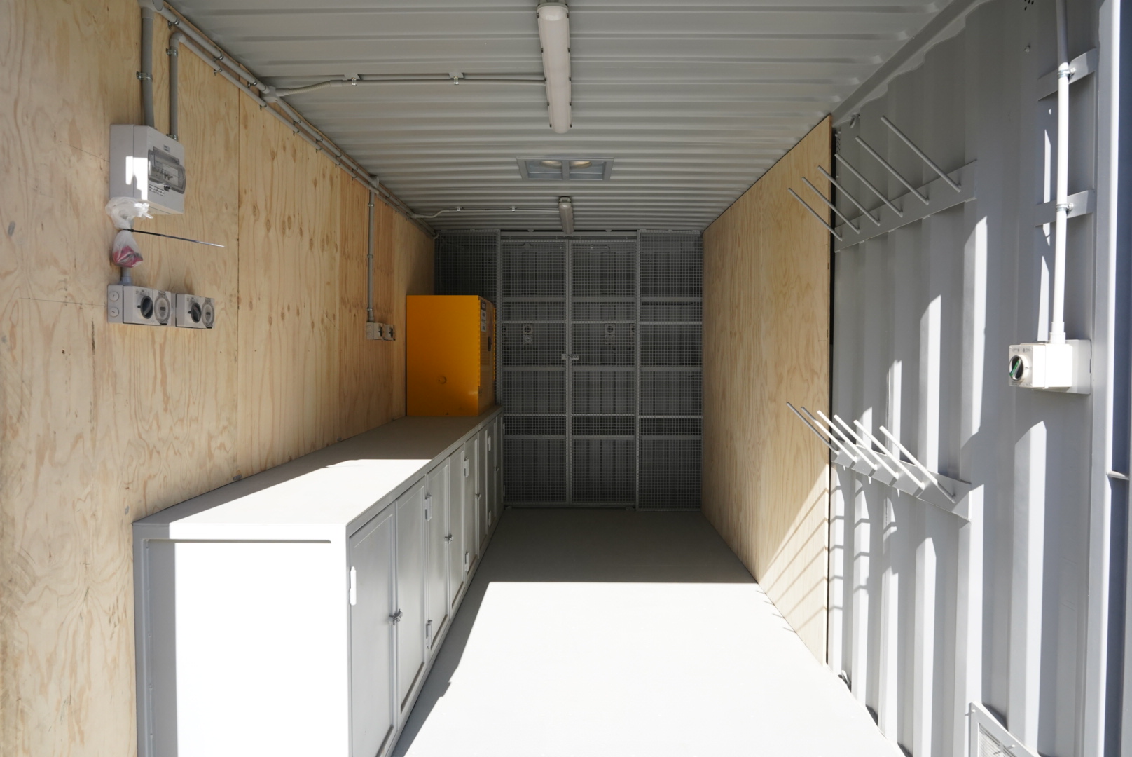 Modified 20ft Shipping Container Inside